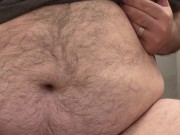 Chubby Man Cumming Hard On Toilet Again