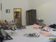 Behind the scenes of a four girls sexy lingerie and panties try on haul day with lots of different outfits costume uniform 13/16