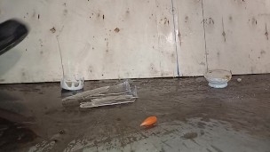 Christmas Candle Crush & Trample. Destroyed by dirty size 11 boots 👣👣