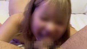 【個人撮影】起きたら隣でおっきくなってたから舐めずにはいられなくて…