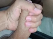 Young man masturbates and touches his whole body until he cums
