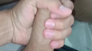 Young man masturbates and touches his whole body until he cums