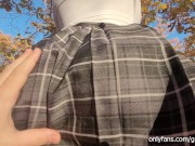 Cute Schoolgirl in Uniform allowing Me Touch Her Beautiful Ass