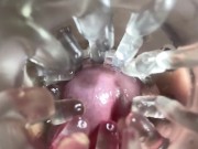 Close up camera in pussy. Sweet Cum inside pussy. 14/16