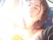 My girlfriend gets horny on the way home