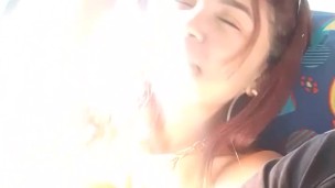 My girlfriend gets horny on the way home