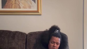 EBONY MILF couldn’t stop CUMMIN