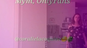 Je t'ai attendu toute la journée je suis toute humide - Femme Solo - Gode Dragon - Française