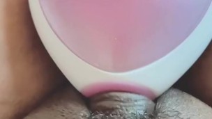 Big Fat Swollen Clit Vs/ Suction Heart So wet 💓 Full vid On OF