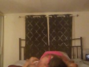 Amateur White Girl Sucking Cock and Getting Fucked While Moaning Loud and Getting Her Pussy Filled