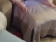 Girlfriend Loves When I Jerk Off To Her While She Plays Video Games In Her Bra and Panties