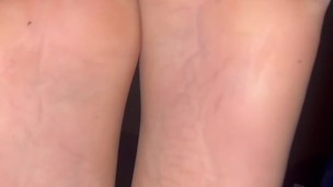 Clear Latex Toe Socks footplay & lotion