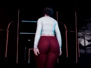 3D big boobs BBW hot milf shaking her big ass