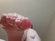 oily foot worship