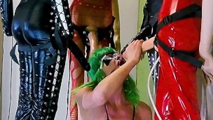 Femboy covered in cum