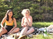 Ersties - Hot Lesbian Couple Enjoy Sex in the Outdoors 9/16
