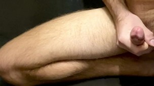 Quick cum before shower