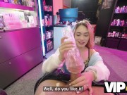 VIP4K. Hot girl Rika Fane knows how to suck a customer’s dick 7/16