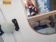 I Ride Hard on My Stepdaddy's Cock Secretly at the Dinner!! 1/16