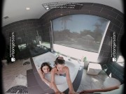 VR Bangers: Student Lose Virginity with Hot Teen Neighbors in Awesome FFM Threesome | VR Porn 5/16