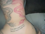 Sucked and fucked DRY by EXTA THICC tattooed slut 14/16
