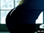 Watch this stunning French brunette lube up her hot sexy body 2/16