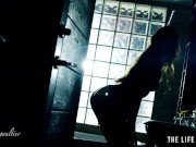 Watch this stunning French brunette lube up her hot sexy body 3/16