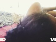 BIG BROWN MONSTER DICK SUCKING BLOW JOB EXOTIC EBONY COSPLAY BLUE DRESS