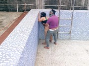 Swiming pool in the love marriage couple sex 10/16