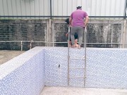 Swiming pool in the love marriage couple sex 14/16