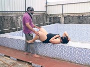 Swiming pool in the love marriage couple sex 15/16