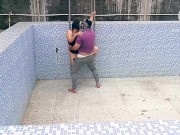 Swiming pool in the love marriage couple sex 9/16