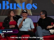 Sara Blonde se atraganta con una verga GORDA enfrente de su CORNUDO en Juan Bustos Show 10/16