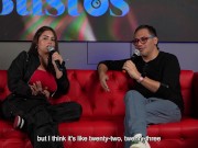 Sara Blonde se atraganta con una verga GORDA enfrente de su CORNUDO en Juan Bustos Show 5/16