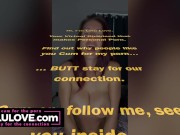 Tits Babe Talks Dirty While Squeezing Big Boobs Hot Joi & Behind Clips Updates - Lelu LoveBig boobs babe talking dirty and te 1/16