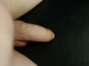 Close-up stroking until I burst