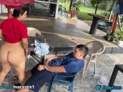 en una visita siempre hay follada dura