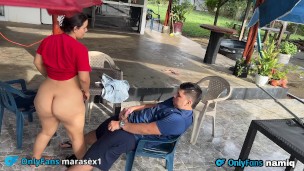 en una visita siempre hay follada dura