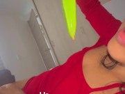 My stepsister sucks my cock in our parents' room 3/16