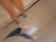My stepsister sucks my cock in our parents' room 9/16