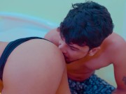 Indian slim sexy Sali is seduced by her naughty Jija on the bed 5/16