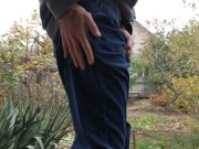 Walking in the yard 8/16