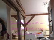 Hot and Horny LEONS TV Girls show how to give handjob behind the scenes with mini skirt panties under their dresses try on 2/16