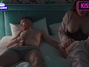 Hot Step mom cant lie without fuck and comes to Step son's shared bed for hard sex till cum in pussy 10/16