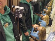 Публичный отсос в раздевалке магазина - Screenshot 11 of 16 - HD