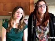 Ersties - Hot Brunette Lesbians Take Turns Making Each Other Feel Good 14/16