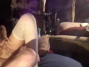 AMAZING LATINA REVERSE COWGIRL - Ending in DEEP CREAMPIE RIDING!  HARDCORE 9/16