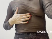 Sitting on your face with my big ass and make you enjoy my pussy. Facesitting POV 1/16