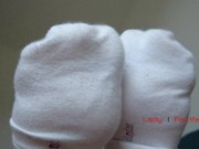 Mistress shows and orders to smell her feet in white socks, foot worship POV 8/16