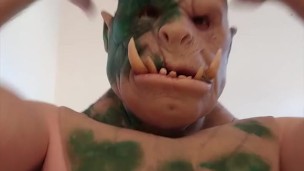 Man Swaps Monster Faces While Edging & Stretching his Masks